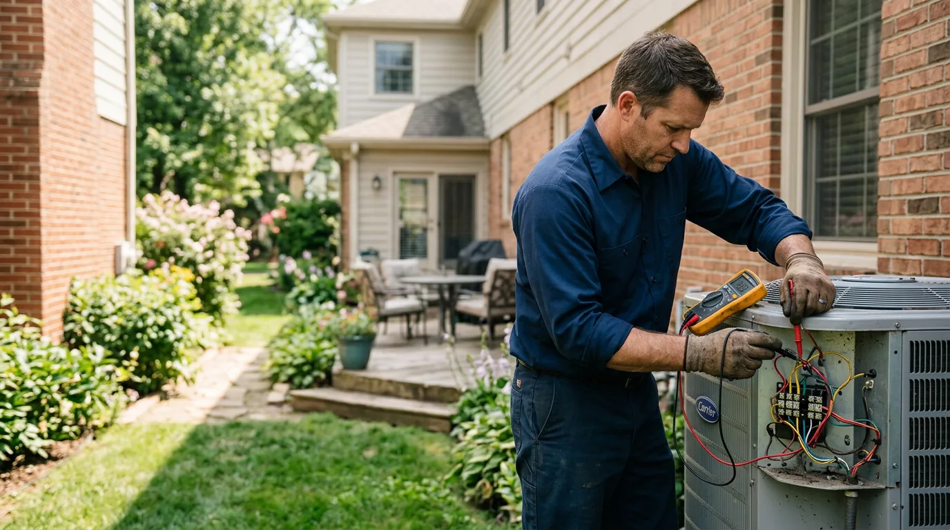 HVAC technician working near Berclair, TX
